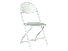 Chair, White Fanback